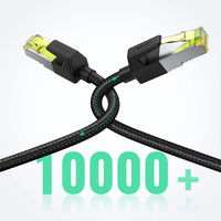 Ethernet RJ45 Cat 7 10 Gb/s 10 m kabelis – juodas