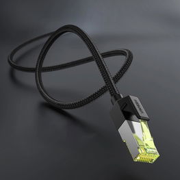 Ethernet RJ45 Cat 7 10Gbps laidas 0,5 m – juodas