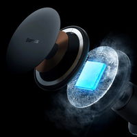 Automobilinis laikiklis iPhone su 15 W indukciniu įkrovikliu oro ventiliacijos angai - juodos spalvos