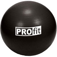 mankštos kamuolys 85 cm juodas su pompa
