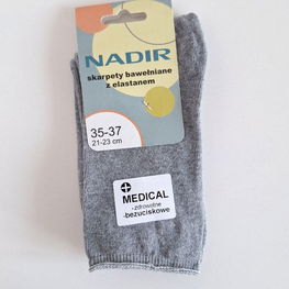 Kojinės be kulnų su elastanu (WGA11368)