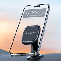 magnetinis telefono laikiklis automobilio prietaisų skydui - juodas