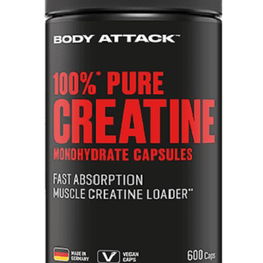 Body Attack 100% Pure Creatine 600 Kapseln (BNN530027)