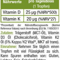 Sinob Vitamin D3 + K2 Tropfen 10ml (BNN113017)