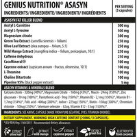 Genius Nutrition Asasyn 180 Kapseln (BNN183013)