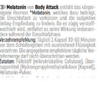 Body Attack Melatonin 60 Caps (BNN530053)