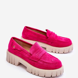 Moteriški zomšiniai bateliai Fuchsia Fiorell