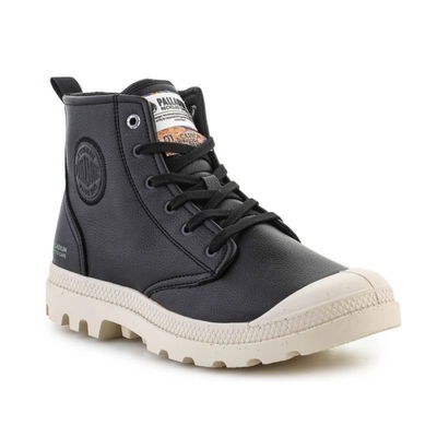 Palladium Pampa Hi Re-Vegan odiniai batai U juodos spalvos