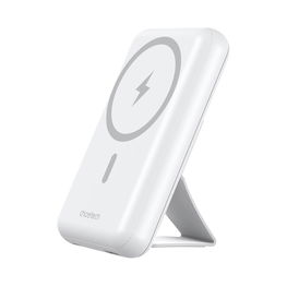 Choetech B663 10000mAh 20W MagSafe“ išorinė baterija su USB C“ jungtimis, baltos spalvos