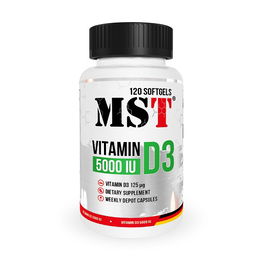 MST - Vitaminas D3 5000 TV 120 minkštųjų kapsulių (BNN152101)