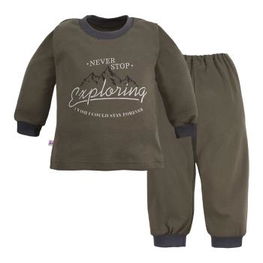 EWA 954736 Pižama berniukams Run&Fun khaki 116