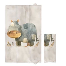 Sulankstomas vystymo kilimėlis didelis 50x80 Basic Cozy Hippo (RMK5910431)