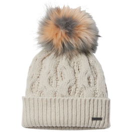 Columbia Boundless Days Cable Knit Pom Beanie W 2092641278 skrybėlė su bumbulu
