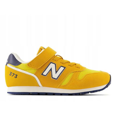 New Balance“ NB 373 kedai sporto berniukams / mergaitėms su uždažyta zomša, geltona spalva (YV373XW2)