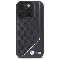 BMW M Perforated Twisted Line MagSafe dėklas iPhone 16 Pro Max telefonui – juodos spalvos