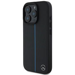 Mercedes MB“ Blue Line“ odinis MagSafe“ iPhone 16 Pro“ dėklas – juodas