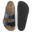 Birkenstock Arizona Soft Footbed Oiled Leather Narrow moteriški/vyriški mėlyni, siaurai pėdai, alyvuota oda (1013644)