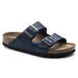 Birkenstock Arizona Soft Footbed Oiled Leather Narrow moteriški/vyriški mėlyni, siaurai pėdai, alyvuota oda (1013644)