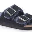 Birkenstock Arizona VL Shearling Midnight“ šliurės iš zomšinės odos, plataus įprasto modelio (1020592)