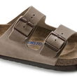 Birkenstock Arizona Soft Footbed Oiled Leather Tabacco Brown siauros, moteriškos/vyriškos (0552813) šlepetės