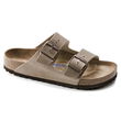 Birkenstock Arizona Soft Footbed Oiled Leather Tabacco Brown siauros, moteriškos/vyriškos (0552813) šlepetės