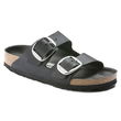 Birkenstock“ moteriškos šlepetės Arizona Big Buckle Oiled Leather Black narrow“ siauros (1011075)