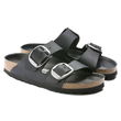 Birkenstock“ moteriškos šlepetės Arizona Big Buckle Oiled Leather Black narrow“ siauros (1011075)