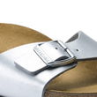 Moteriškos klumpės Birkenstock Madrid Birko-Flor Silver sidabrinės reguliuojamo pločio (0040411)