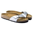 Moteriškos klumpės Birkenstock Madrid Birko-Flor Silver sidabrinės reguliuojamo pločio (0040411)