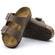 Birkenstock Arizona Kids Birko-Flor Nubuk Mocha siauros, vaikams ir jaunimui (0552893)