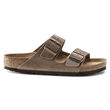 Vyrų/moterų Birkenstock Arizona šlepetės Tabacco Brown“, rudos spalvos, standartinio pločio