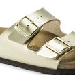 Moteriškos auksinės Birkenstock Arizona Birko-Flor“ šlepetės, klasikinis plotis