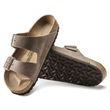 Birkenstock Arizona Tabacco Brown narrow vyriškos rudos siauros šlepetės