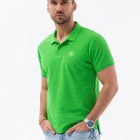 Vyriški paprasti polo marškinėliai - žali