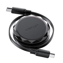 USB C įtraukiamas 60 W laidas – juodas
