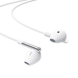 laidinės USB-C ausinės su mikrofonu - baltos