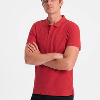 Vyriški paprasti polo marškinėliai - raudoni