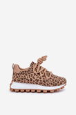 Sportiniai batai ant platformos Leopard Brown Riadella