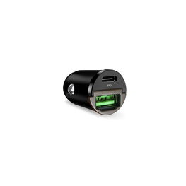 30W Power Delivery USB A automobilinis įkroviklis – juodas