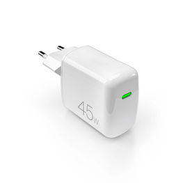 45W PD GaN USB-C tinklo įkroviklis – baltas