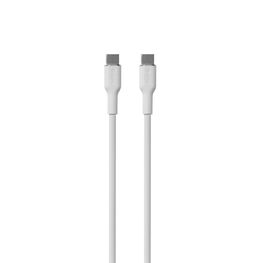 USB C 60 W 1,5 m silikono laidas – baltas
