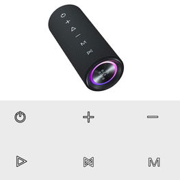 24W Bluetooth“ nešiojama kolonėlė – juoda