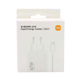 tinklo įkroviklis 67W 6,2A USB C laidu - balta
