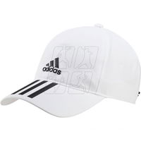 Kepurė - Balta Adidas Aeroready Baseball Kepurė 3 Stripes 4athlts (SW653790)