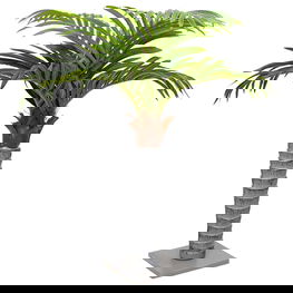 Dirbtinė palmė, žalios spalvos, 100cm, 6 lapų