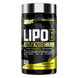 Riebalų degintojas kapsulėmis Lipo 6 Black INTENSE 60 vnt. Nutrex