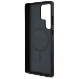 Dėklas telefonui juodas su MagSafe funkcija Samsung Galaxy S25 Ultra Guess