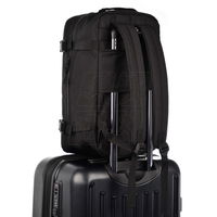 Kelioninė juoda kuprinė su gėlių raštu 20 l Meteor (SW1138147)