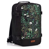 Kelioninė juoda kuprinė su gėlių raštu 20 l Meteor (SW1138147)