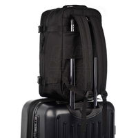 Kelioninė juoda kuprinė su gėlių raštu 20 l Meteor (SW1138147)